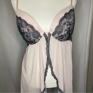 Jessica Simpson Pink and Gray  Baby doll great condition size XL